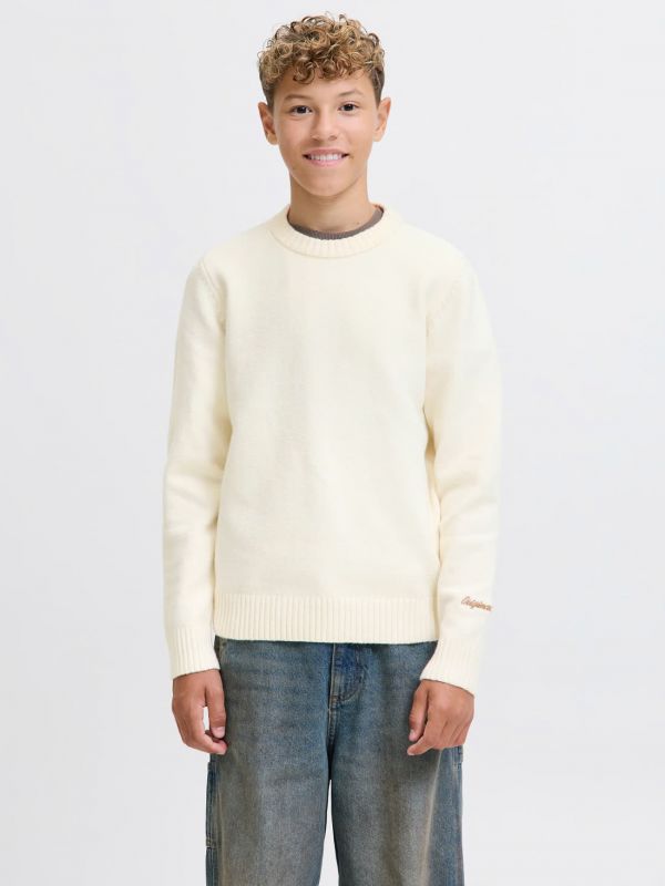 Pullover manica lunga Jack & Jones - panna