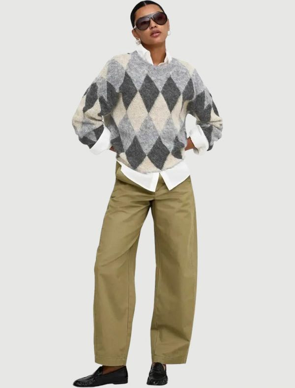 Pullover manica lunga Only - grigio