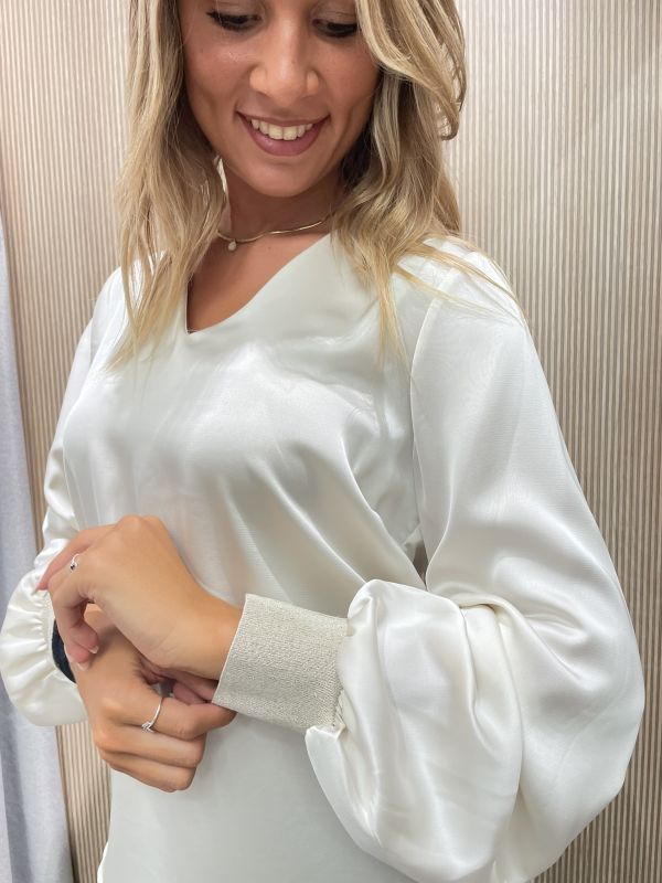 Camicia manica lunga giovane Artigli - avorio