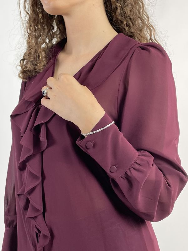 Camicia manica lunga giovane Artigli - bordeaux