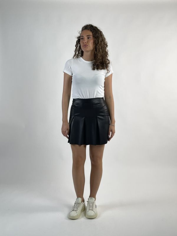 Gonna ecopelle Artigli - nero
