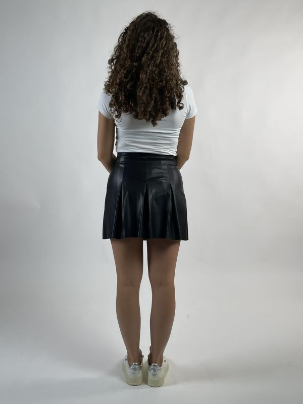 Gonna ecopelle Artigli - nero