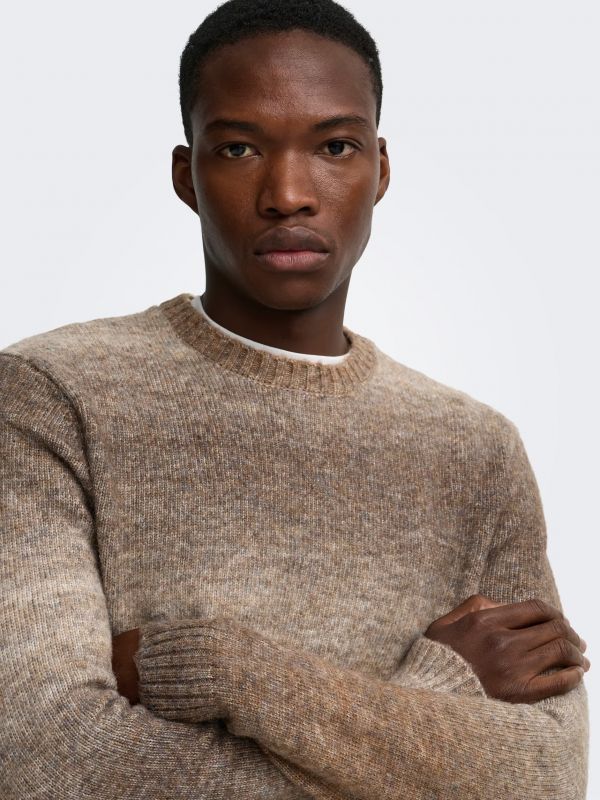 Maglia manica lunga Only & Sons - coffe