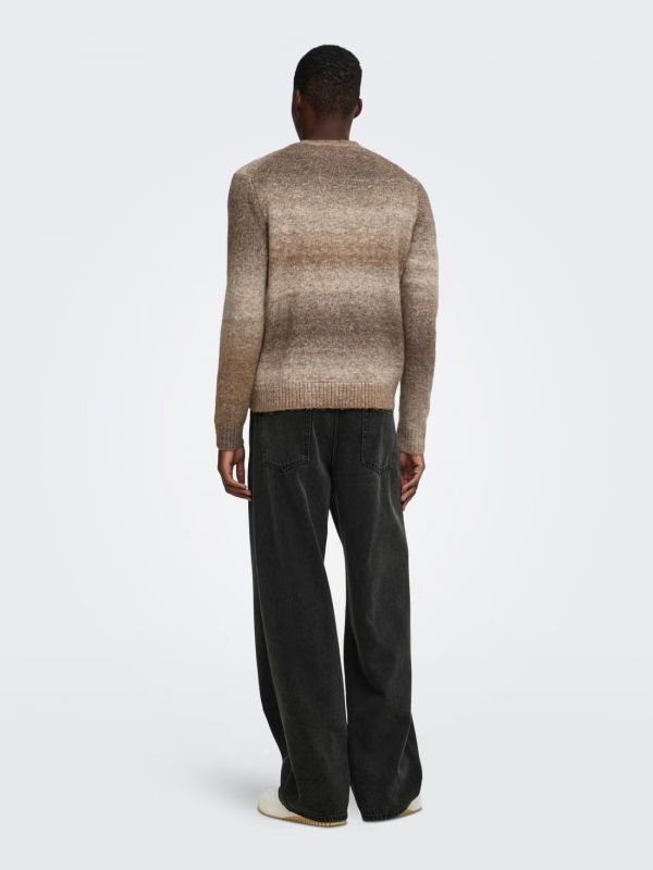 Maglia manica lunga Only & Sons - coffe