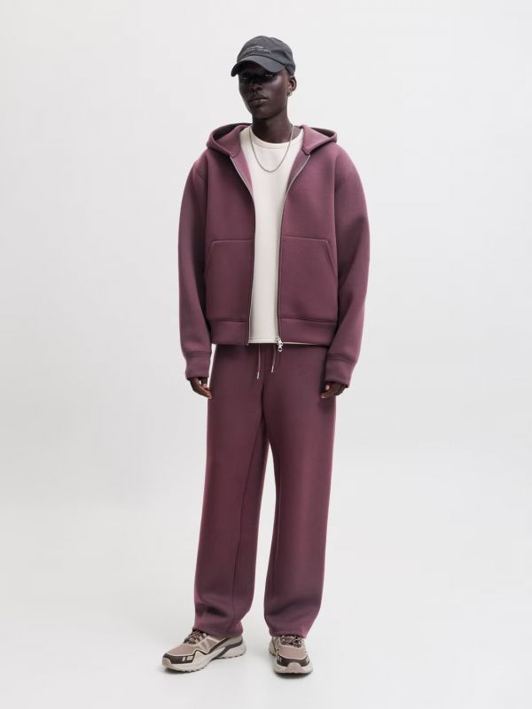 Maglia in felpa zip cappuccio Jack & Jones - rosso