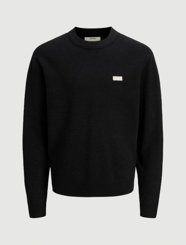 Maglia manica lunga casual Jack & Jones - black
