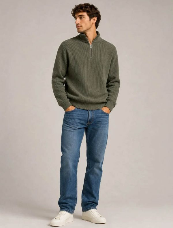 Lupetto zip Jack & Jones - forest night