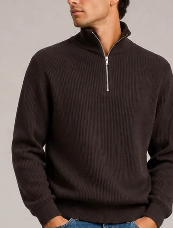 Lupetto zip Jack & Jones - cioccolato