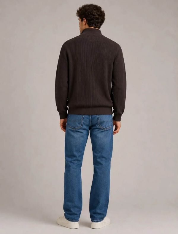 Lupetto zip Jack & Jones - cioccolato