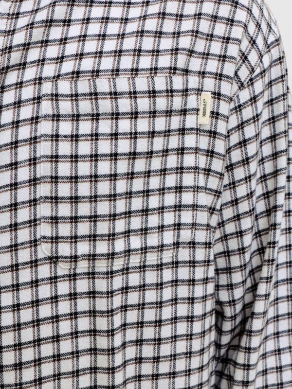 Camicia manica lunga flanella Jack & Jones - antique white