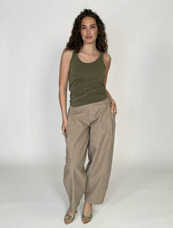 Canotta Susy Mix - verde militare