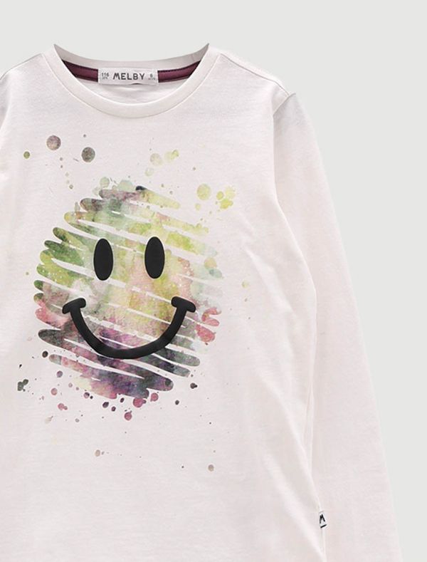 T-shirt manica lunga Melby - milk