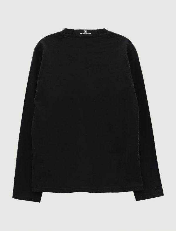 T-shirt manica lunga sportiva Uncoventional - nero