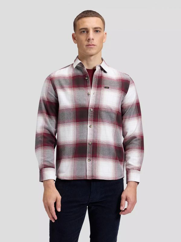 Camicia manica lunga flanella Lee - red