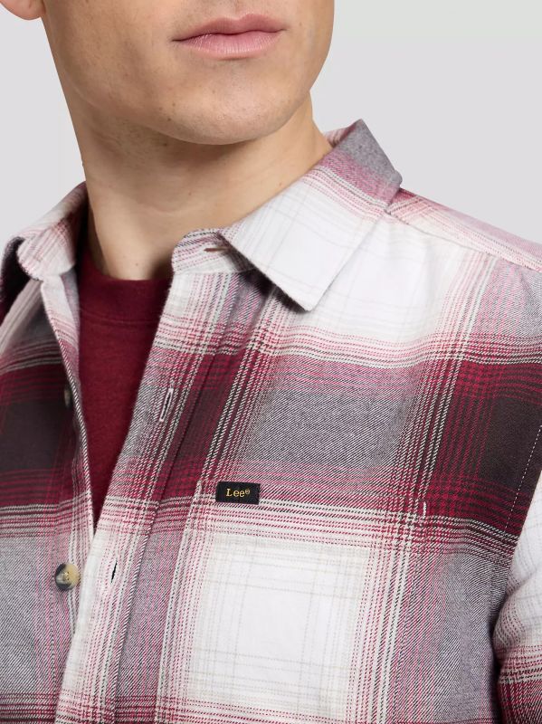 Camicia manica lunga flanella Lee - red