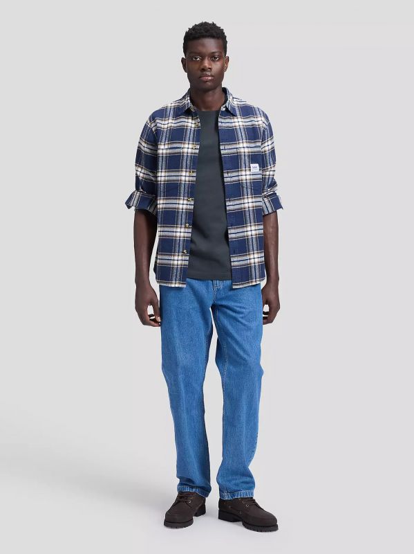 Camicia manica lunga flanella Lee - blue