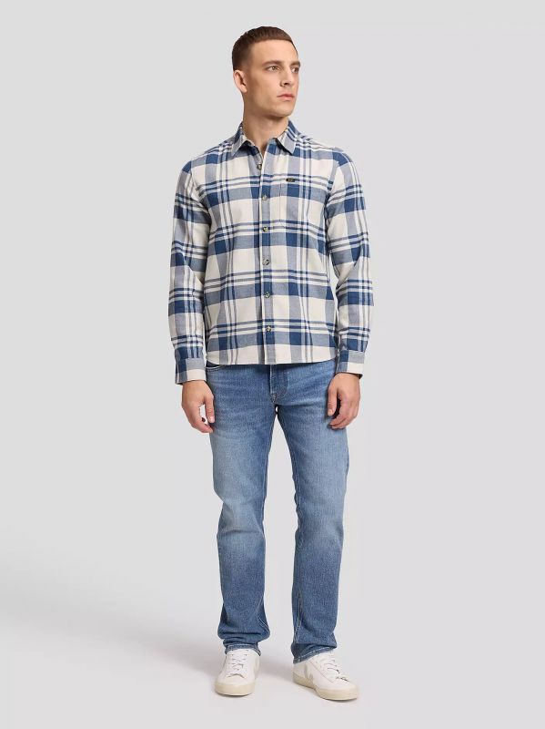 Camicia manica lunga flanella Lee - blue