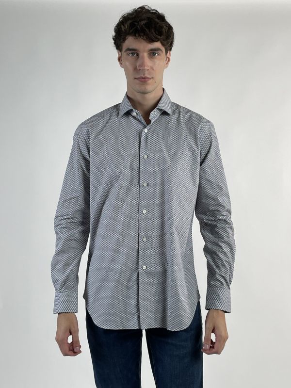 Camicia manica lunga Xacus - azzurro