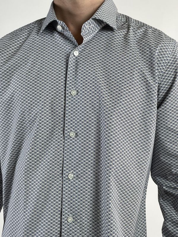 Camicia manica lunga Xacus - azzurro