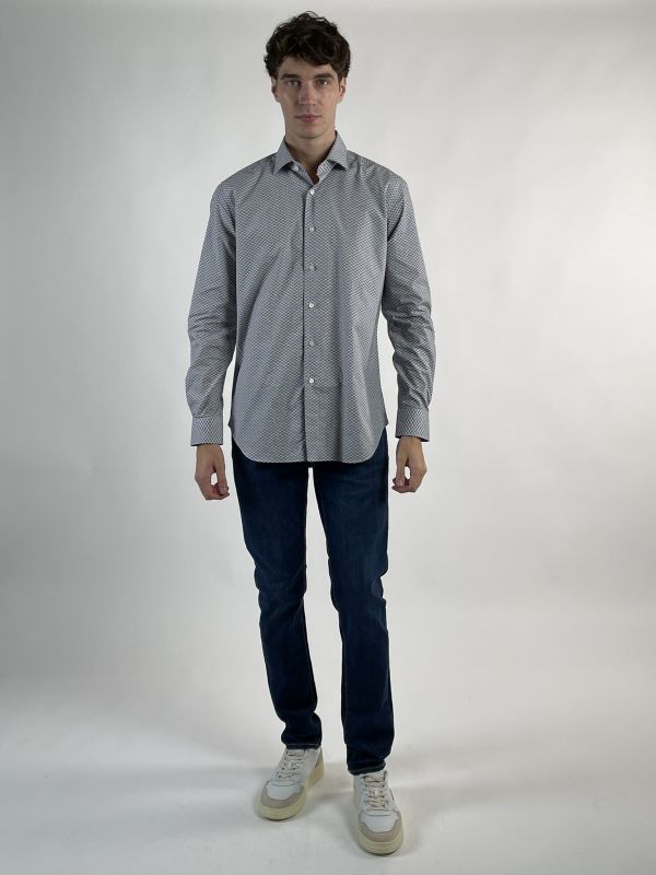 Camicia manica lunga Xacus - azzurro