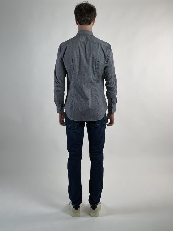 Camicia manica lunga Xacus - azzurro