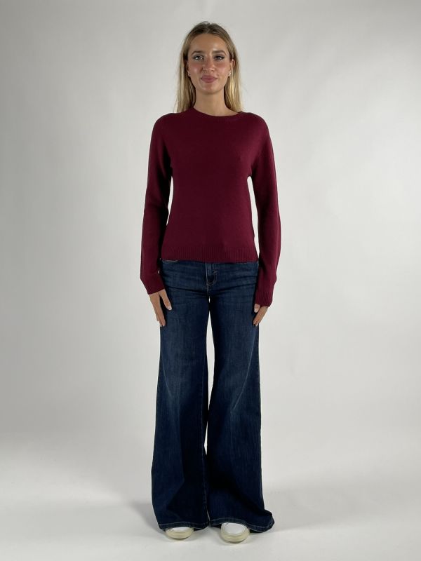 Pullover manica lunga Iblues - bordeaux