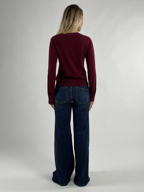 Pullover manica lunga Iblues - bordeaux