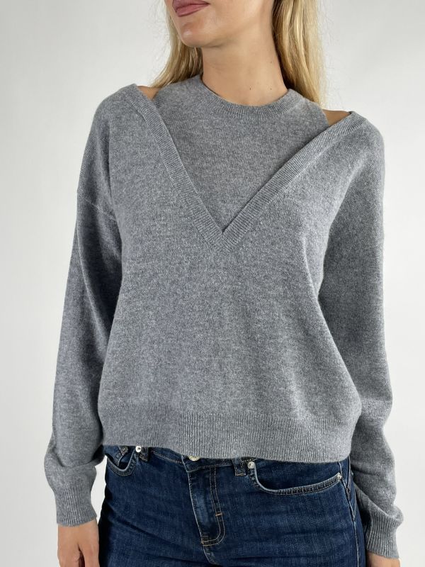 Maglia manica lunga Iblues - grey melange