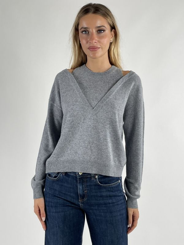 Maglia manica lunga Iblues - grey melange
