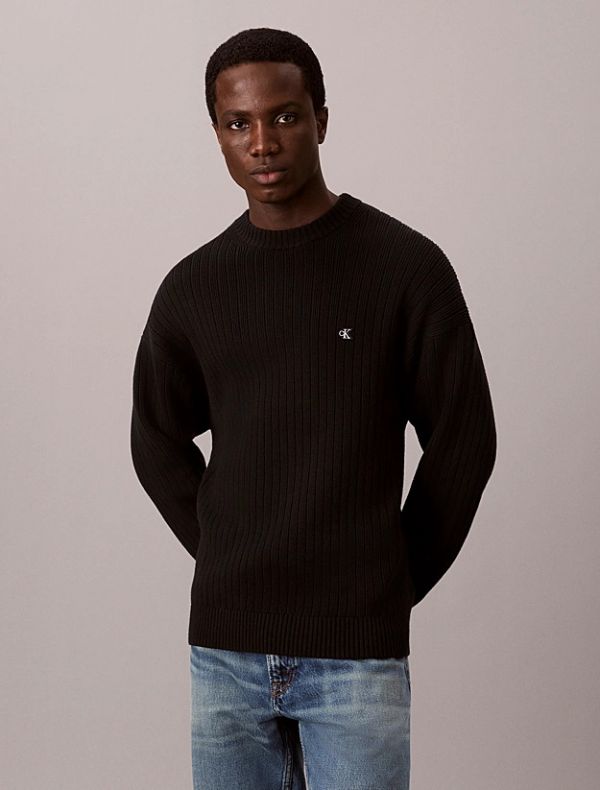 Maglia manica lunga Calvin Klein - black