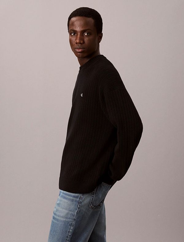 Maglia manica lunga Calvin Klein - black