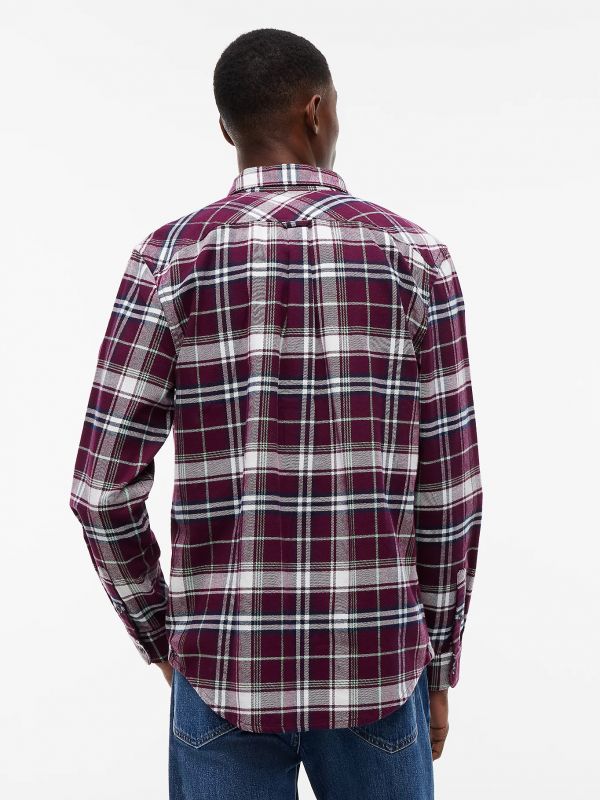 Camicia manica lunga flanella Tommy Jeans - bordeaux