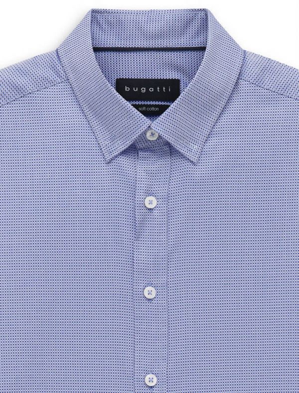Camicia manica lunga casual Bugatti - blu