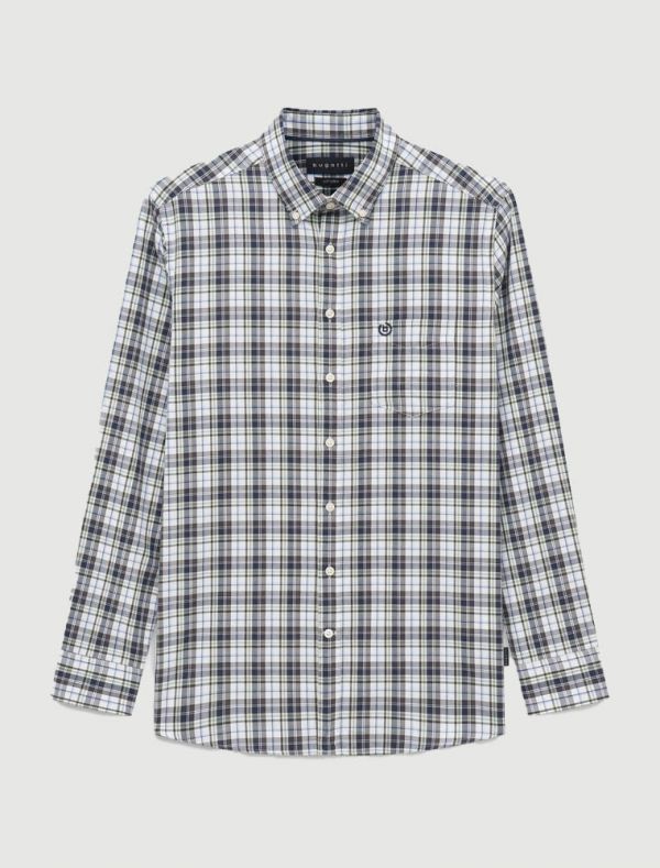 Camicia manica lunga casual Bugatti - verde