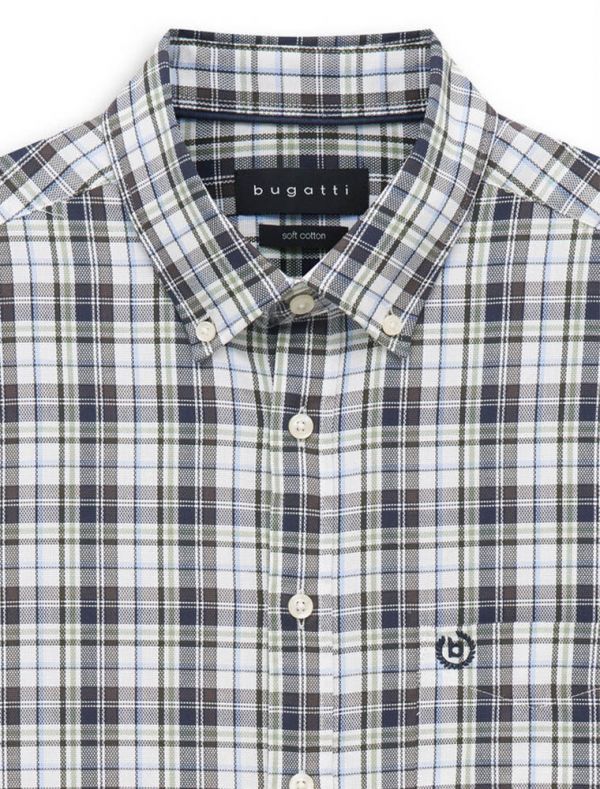 Camicia manica lunga casual Bugatti - verde