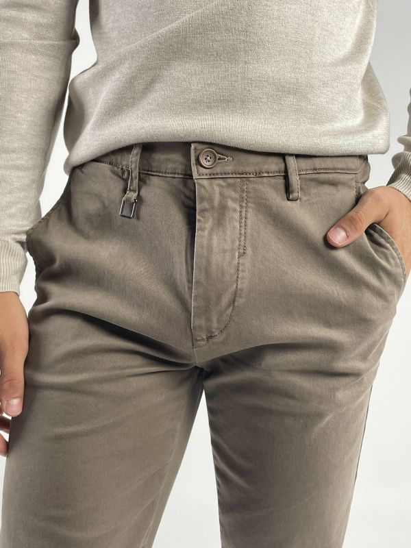 Pantalone casual Seinse - fango