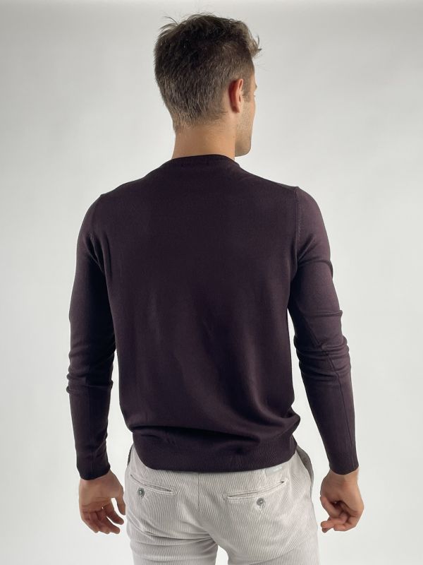 Maglia manica lunga Seinse - melanzana