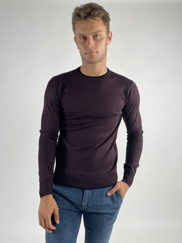Maglia manica lunga Seinse - melanzana