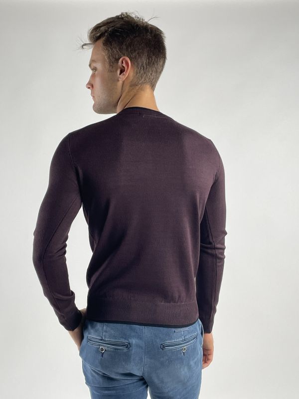 Maglia manica lunga Seinse - melanzana