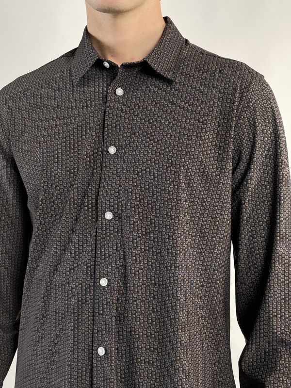 Camicia manica lunga Seinse - moro