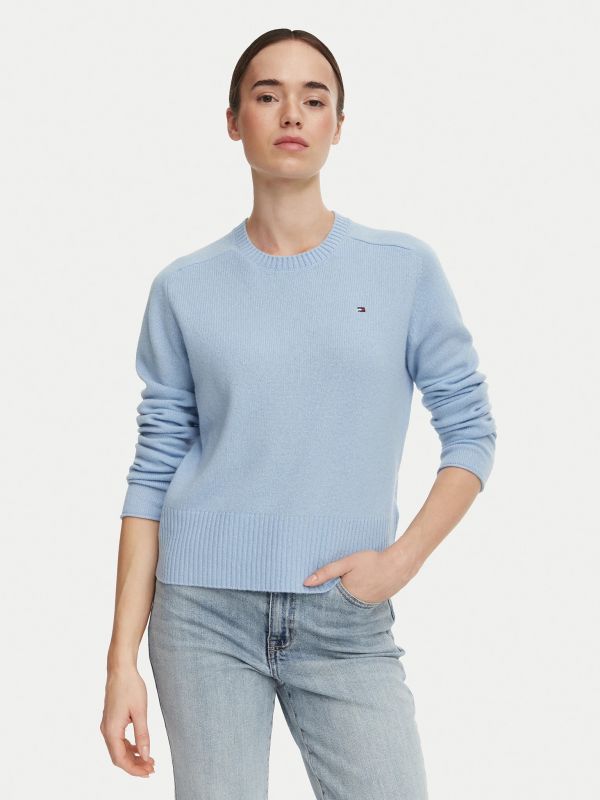 Maglia manica lunga Tommy Hilfiger - light blue