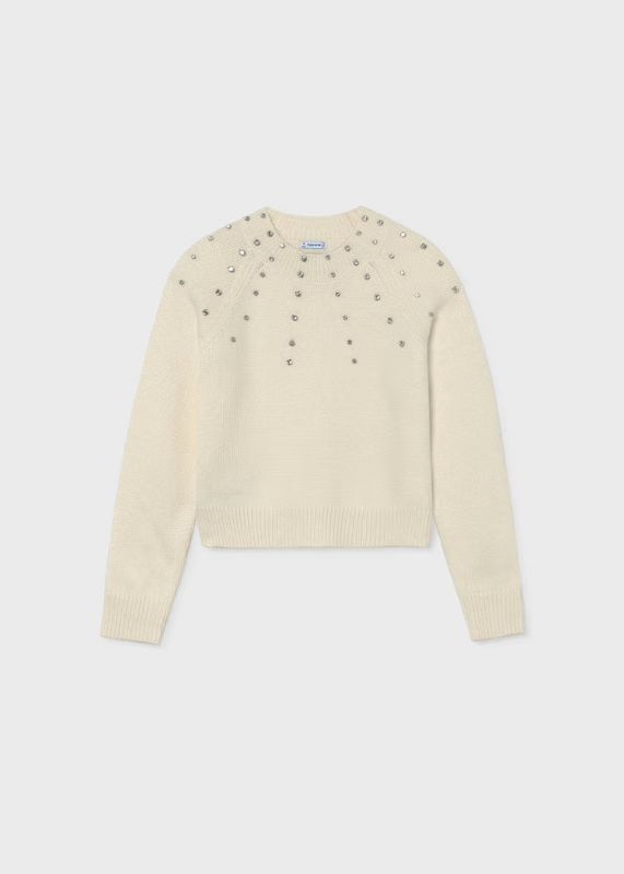 Pullover manica lunga Mayoral - crema