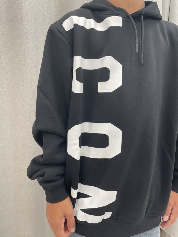Maglia in felpa cappuccio Icon - nero