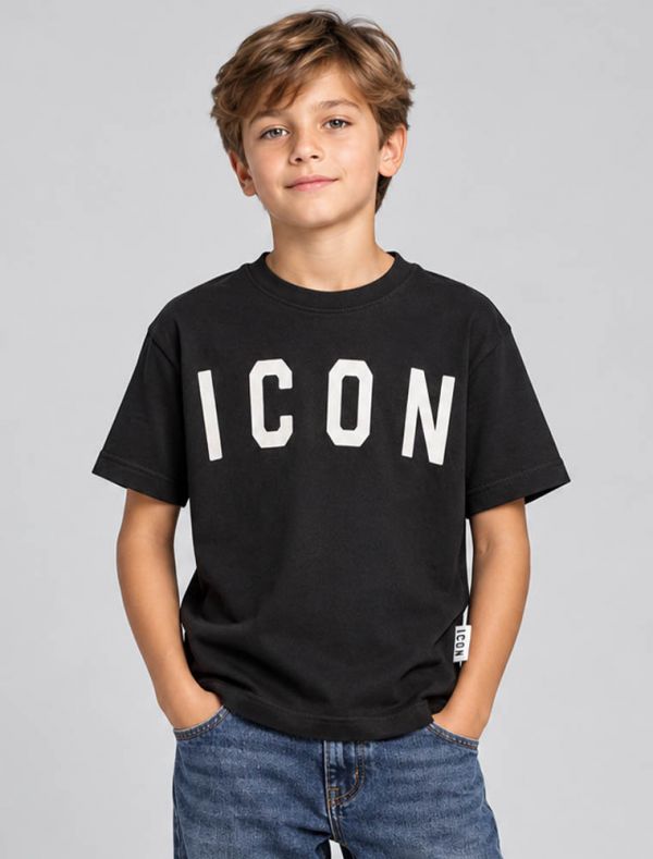 T-shirt manica corta Icon - nero