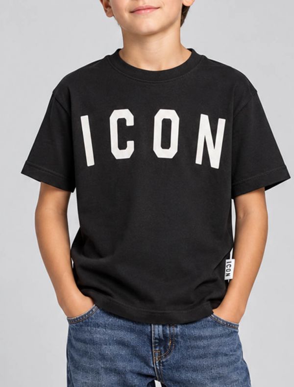 T-shirt manica corta Icon - nero