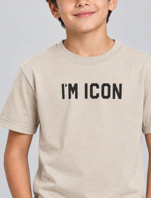 T-shirt manica corta Icon - sabbia