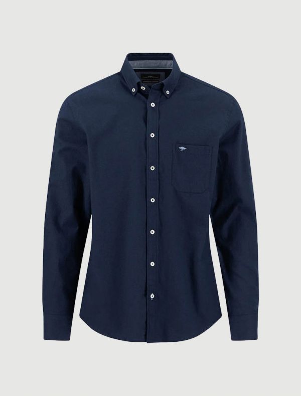 Camicia manica lunga casual Fynch-hatton - navy