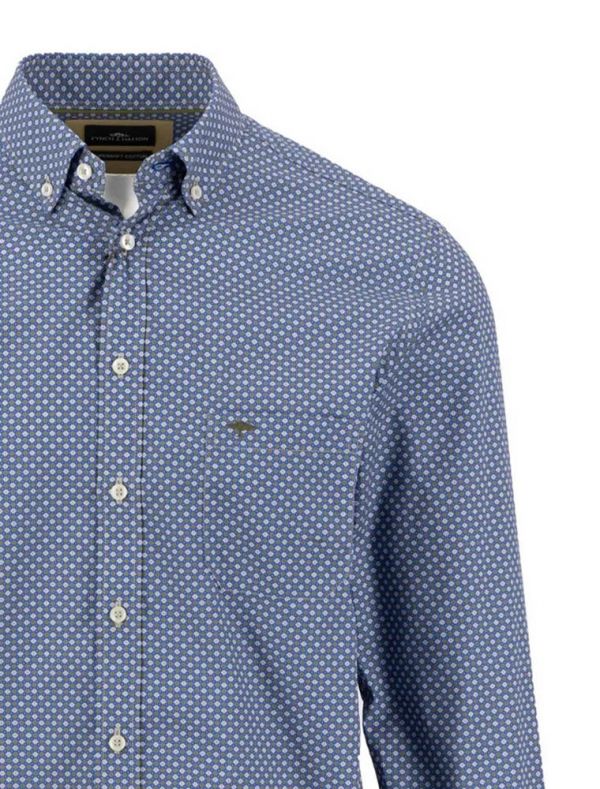 Camicia manica lunga casual Fynch-hatton - cobalto