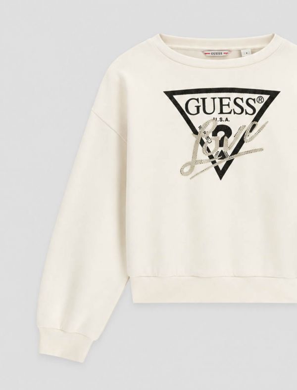 Maglia in felpa Guess - panna