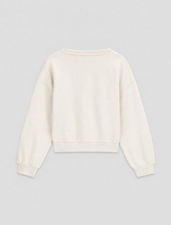 Maglia in felpa Guess - panna